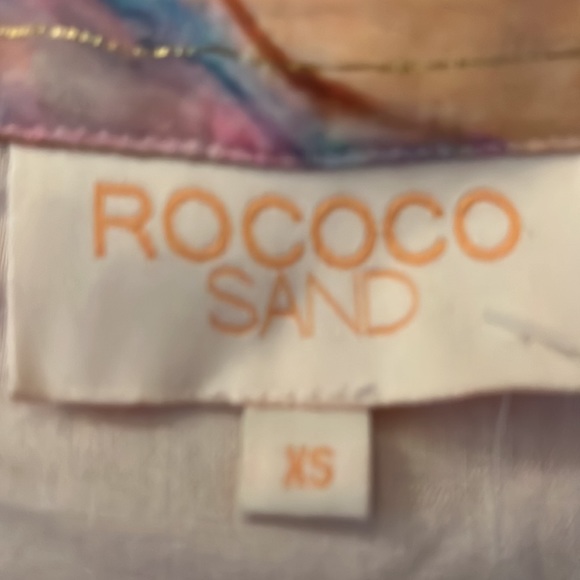 NWT Rococo Sand Multi-colored flounced mini w/metallic lurex thread Multisizes - Picture 2 of 8